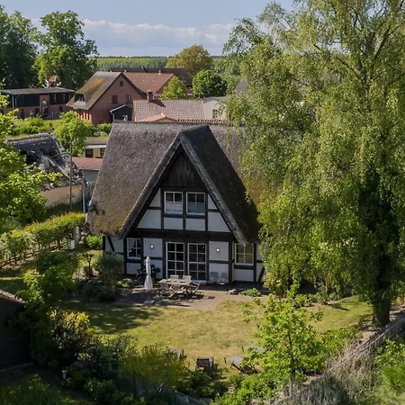 Flieder - Grosszuegiges Reetdachhaus Mit Sauna, Kamin & Umzaeuntem Garten *